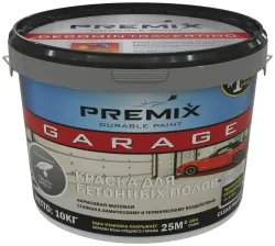 PREMIX GARAGE (10 кг) Светло-серая - Краска по бетону: для пола и стены