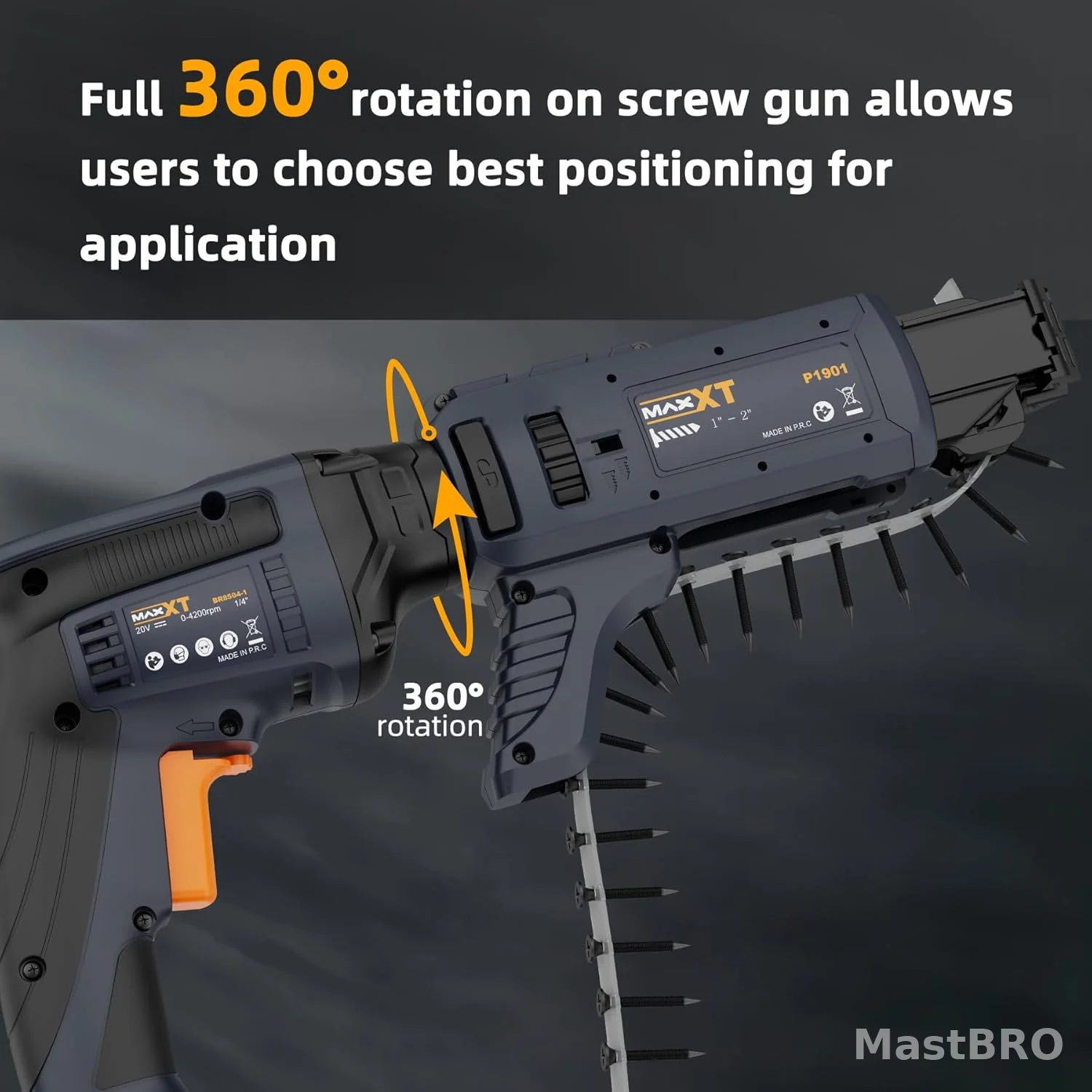 Шуруповерт ленточный BR8504- 1 + P1901