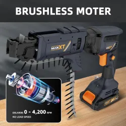Шуруповерт ленточный BR8504- 1 + P1901