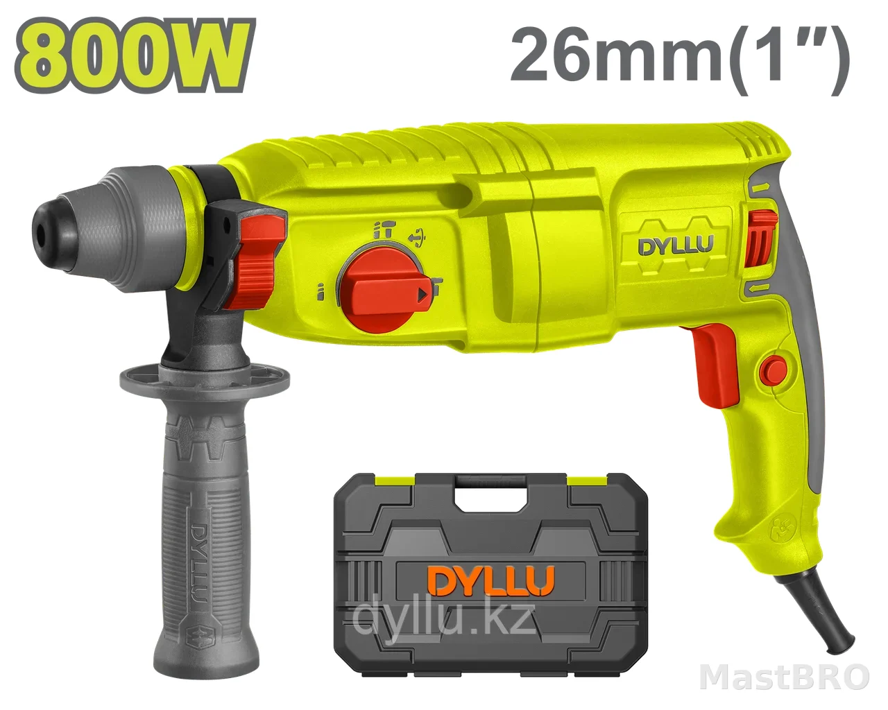 Перфоратор SDS-Plus DYLLU DTRH1D26 (800 Вт, 2.5 Дж)